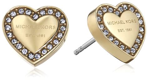 michael kors herzförmige ohrringe|michael kors earrings.